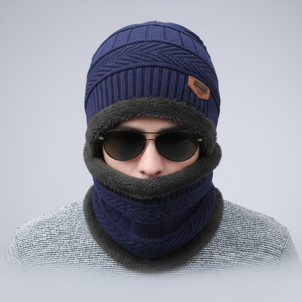Strickbalaclava Mit Eingearbeitetem Schirm - WarmVisor