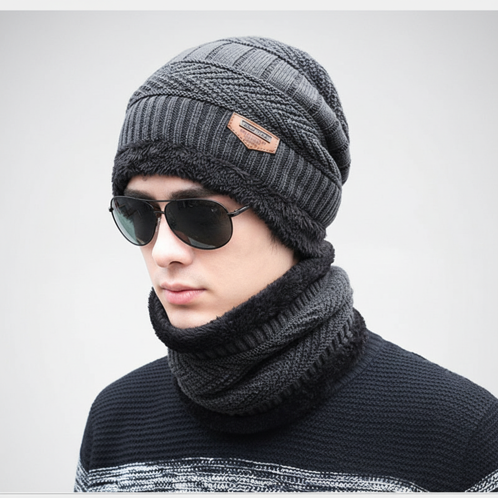 Strickbalaclava Mit Eingearbeitetem Schirm - WarmVisor