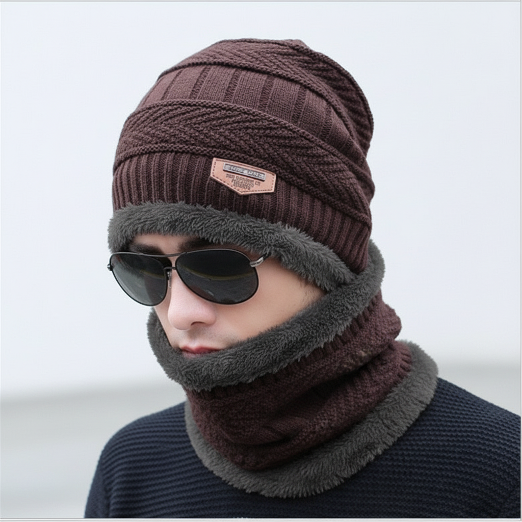 Strickbalaclava Mit Eingearbeitetem Schirm - WarmVisor