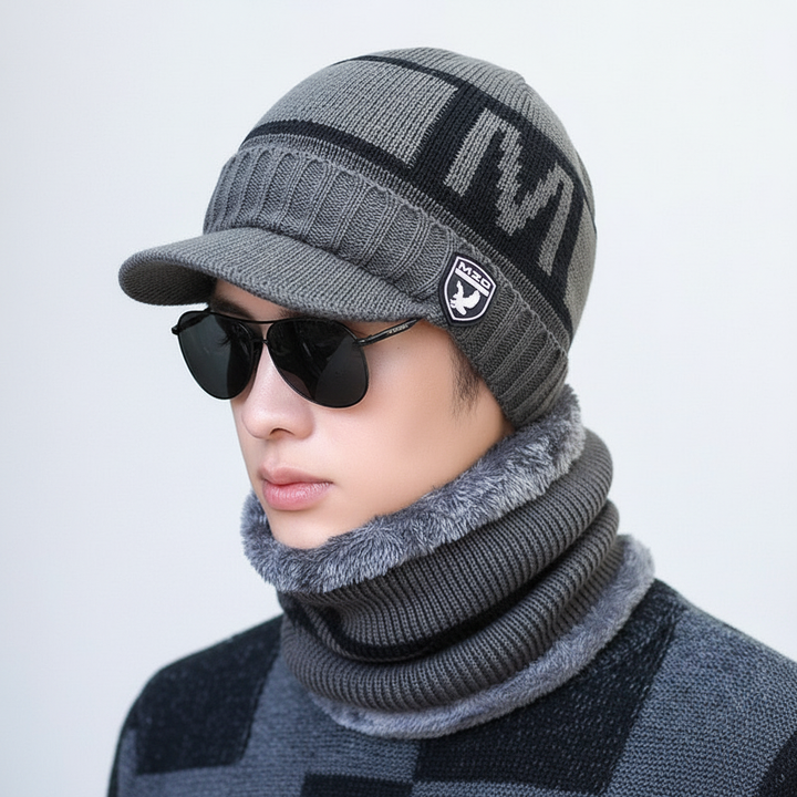 Strickbalaclava Mit Eingearbeitetem Schirm - WarmVisor