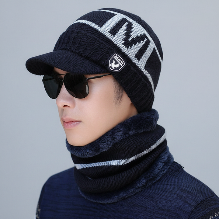 Strickbalaclava Mit Eingearbeitetem Schirm - WarmVisor