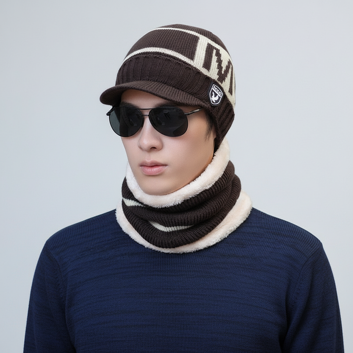 Strickbalaclava Mit Eingearbeitetem Schirm - WarmVisor