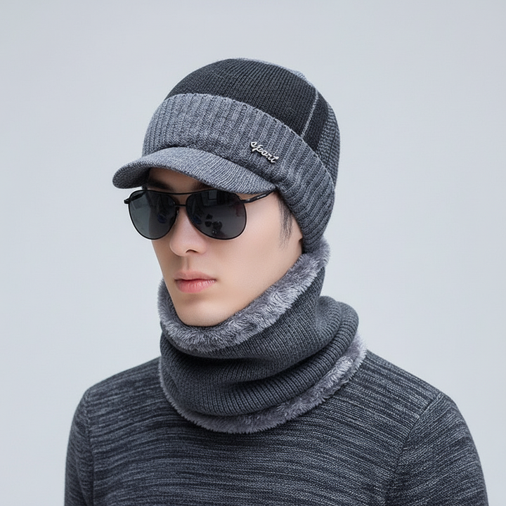Strickbalaclava Mit Eingearbeitetem Schirm - WarmVisor