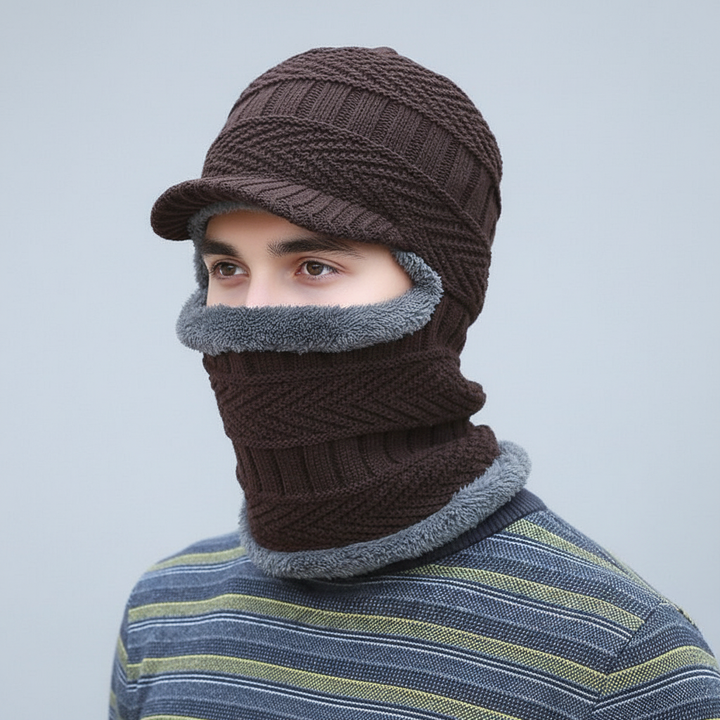 Strickbalaclava Mit Eingearbeitetem Schirm - WarmVisor