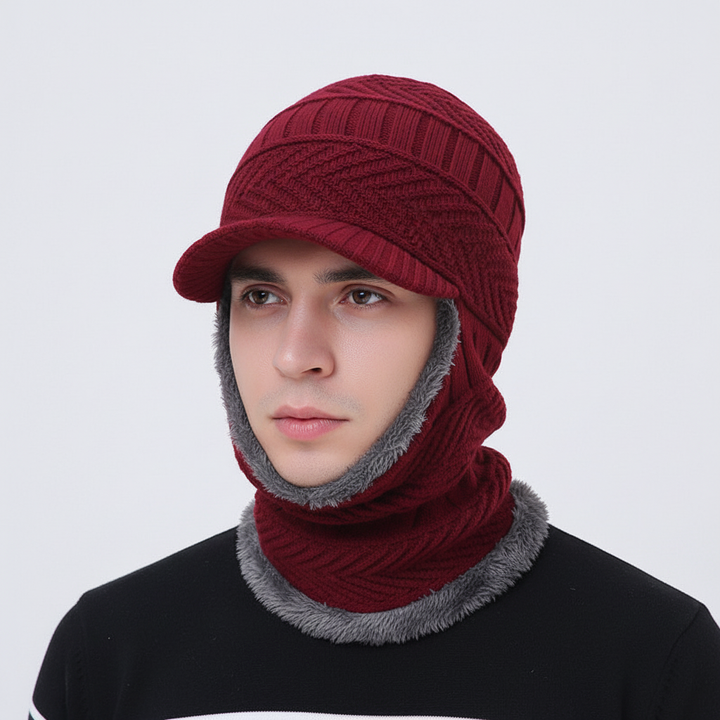 Strickbalaclava Mit Eingearbeitetem Schirm - WarmVisor