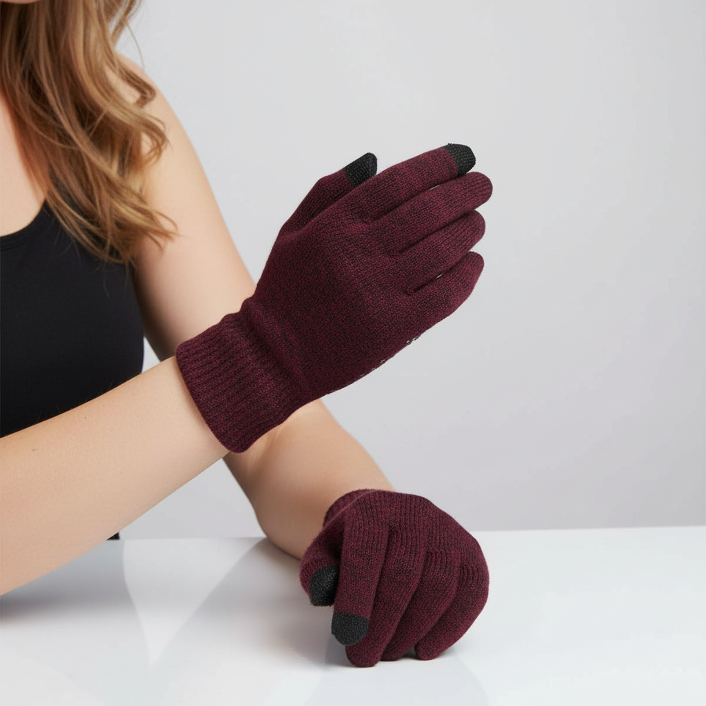 Thermische Gestrickte Handschuhe - CozyConnect