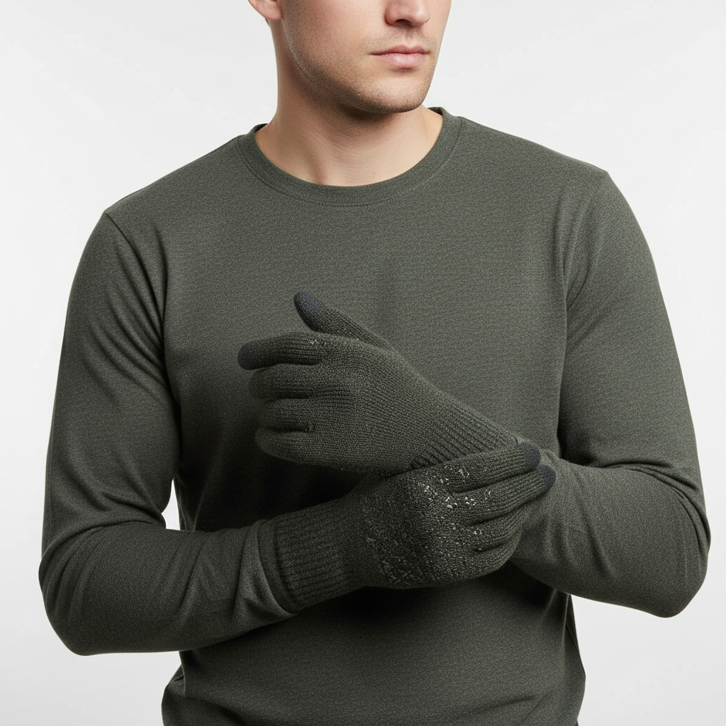 Thermische Gestrickte Handschuhe - CozyConnect