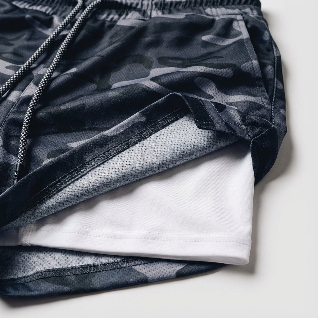 Zweilagige Trainingsshorts Mit Kompression - Rodney