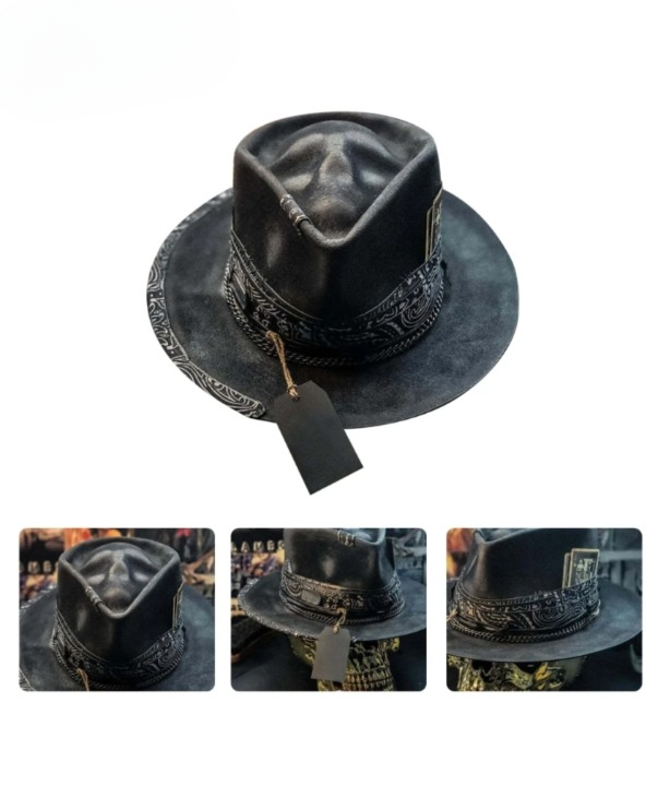 AA OUT OF STOCK Handmade Skull Hat - Raven-Nora Luxe