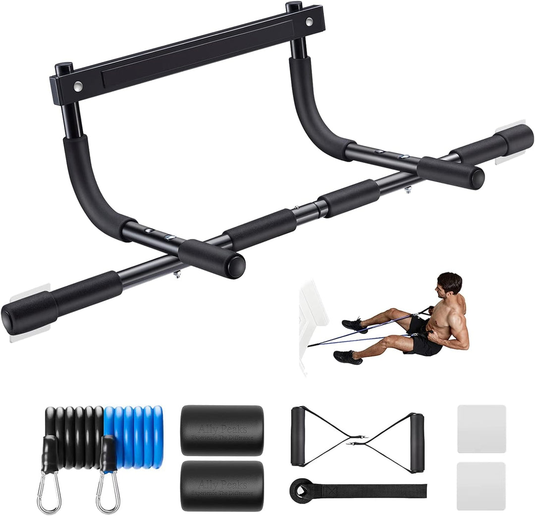 AA OUT OF STOCK Heavy Duty Pull-up Bar for Door Frame – Maximum 200 Kg Capacity-Black-Nora Luxe