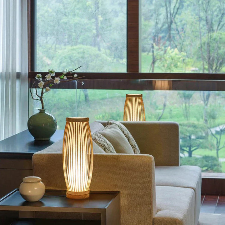 AA OUT OF STOCK Japanese Style Table Lamp - KiraLamp-A 5.12 inches x 14.17 inches-Nora Luxe