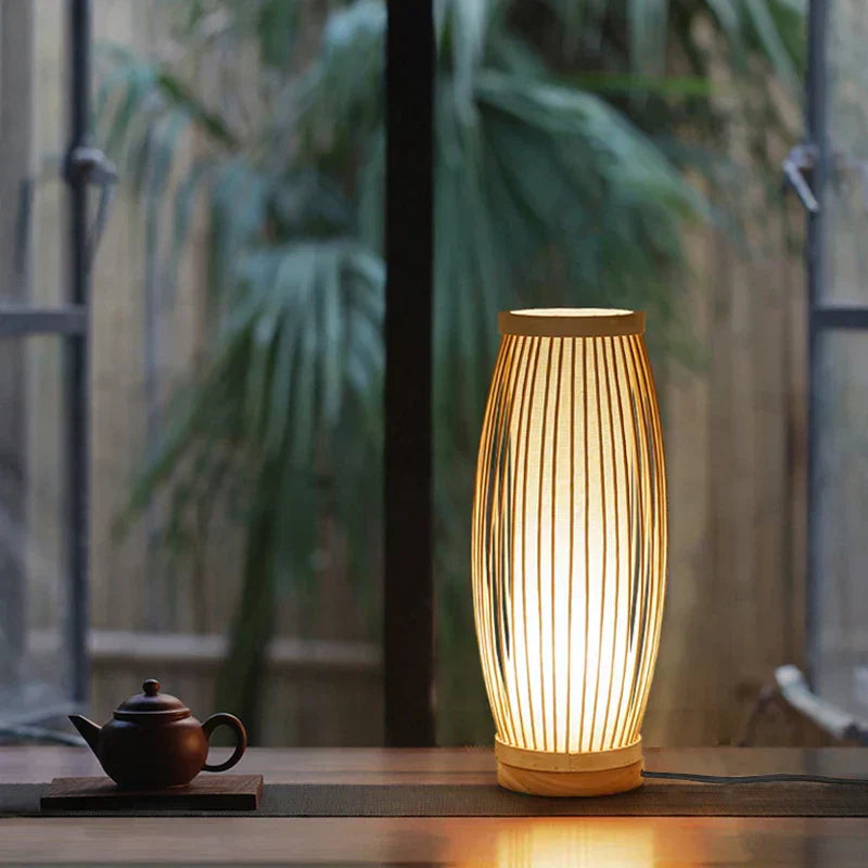 AA OUT OF STOCK Japanese Style Table Lamp - KiraLamp-A 5.12 inches x 14.17 inches-Nora Luxe