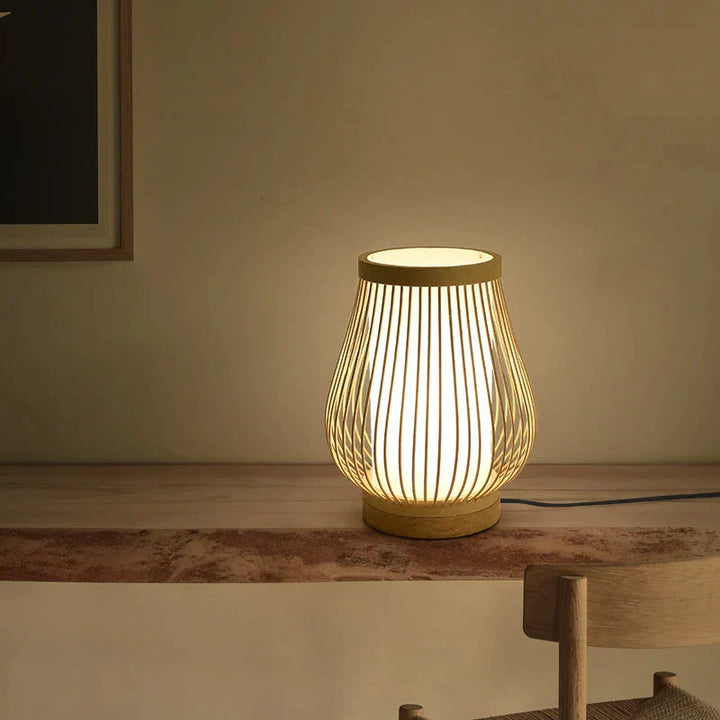 AA OUT OF STOCK Japanese Style Table Lamp - KiraLamp-B 7.87 inches x 9.45 inches-Nora Luxe