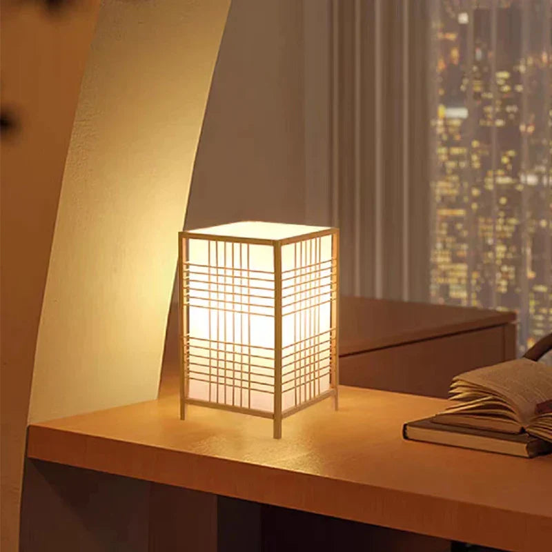 AA OUT OF STOCK Japanese Style Table Lamp - KiraLamp-D 5.91 inches x 9.84 inches-Nora Luxe