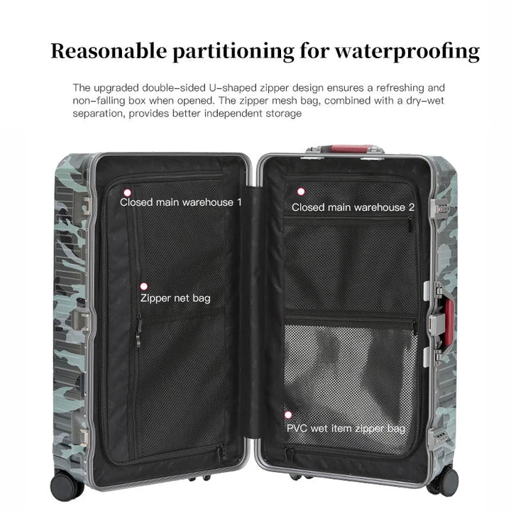 AA OUT OF STOCK Wide Grip Hard Shell Suitcase - Zagreb-Gray-S (47 L)-Nora Luxe