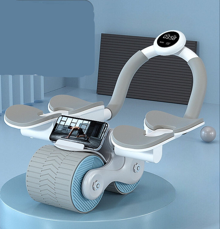 Abdominal trainer - CoreRoller Max-Gray with Timer-Nora Luxe