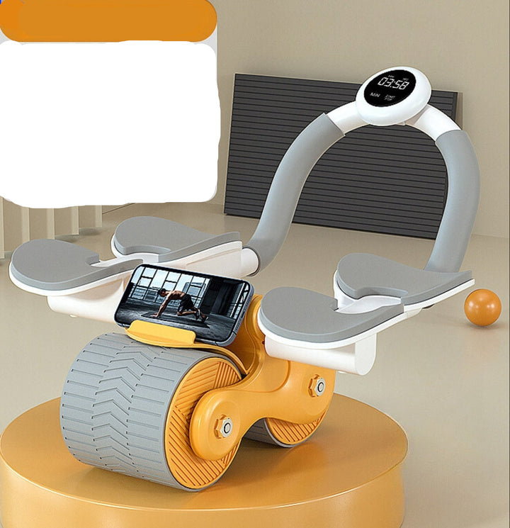 Abdominal trainer - CoreRoller Max-Orange with Timer-Nora Luxe
