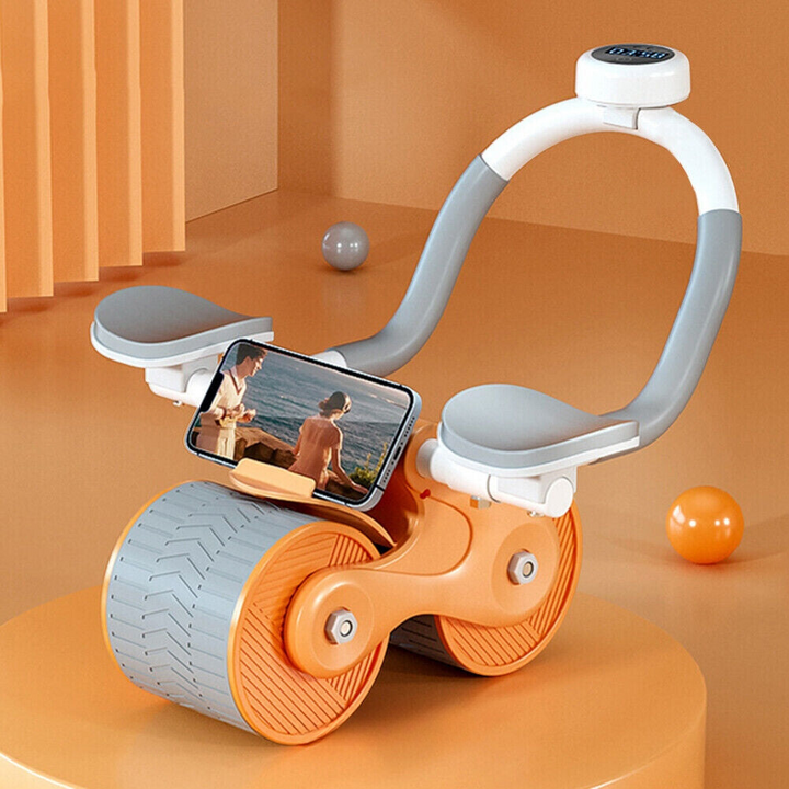 Abdominal Trainer - CoreRoller Pro-Orange-With Timer-Nora Luxe