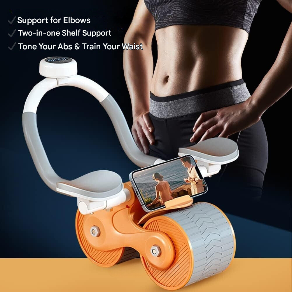 Abdominal Trainer - CoreRoller Pro-Orange-Without Timer-Nora Luxe