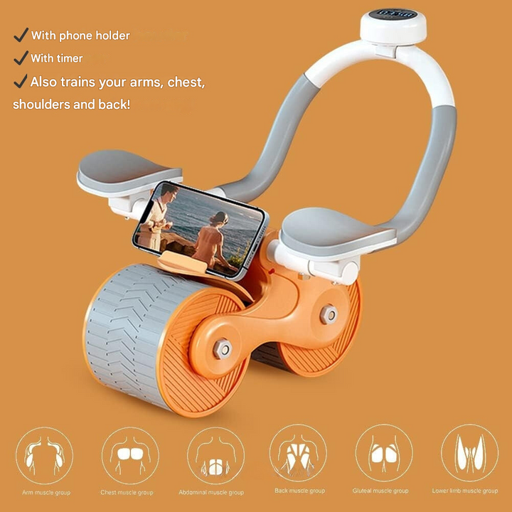 Abdominal Trainer - CoreRoller Pro-Orange-Without Timer-Nora Luxe