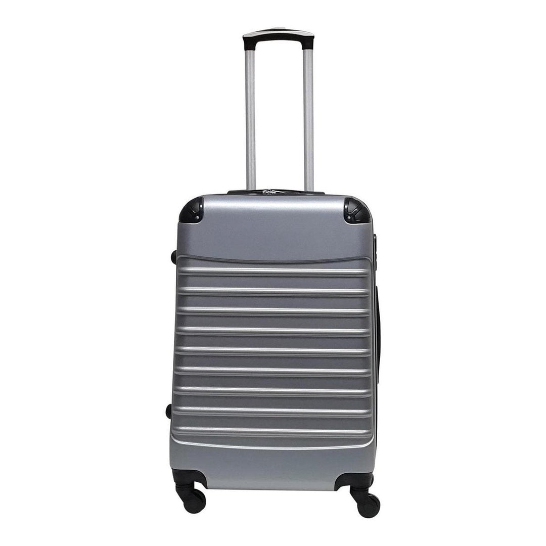 ABS hard shell suitcase – Siena-Silver-XS (26 L)-Nora Luxe