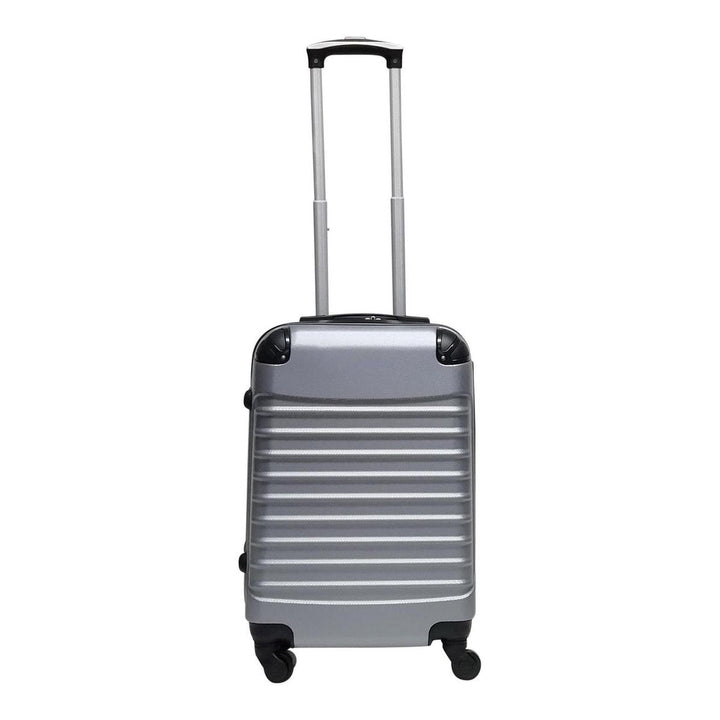 ABS hard shell suitcase – Siena-Silver-XS (26 L)-Nora Luxe