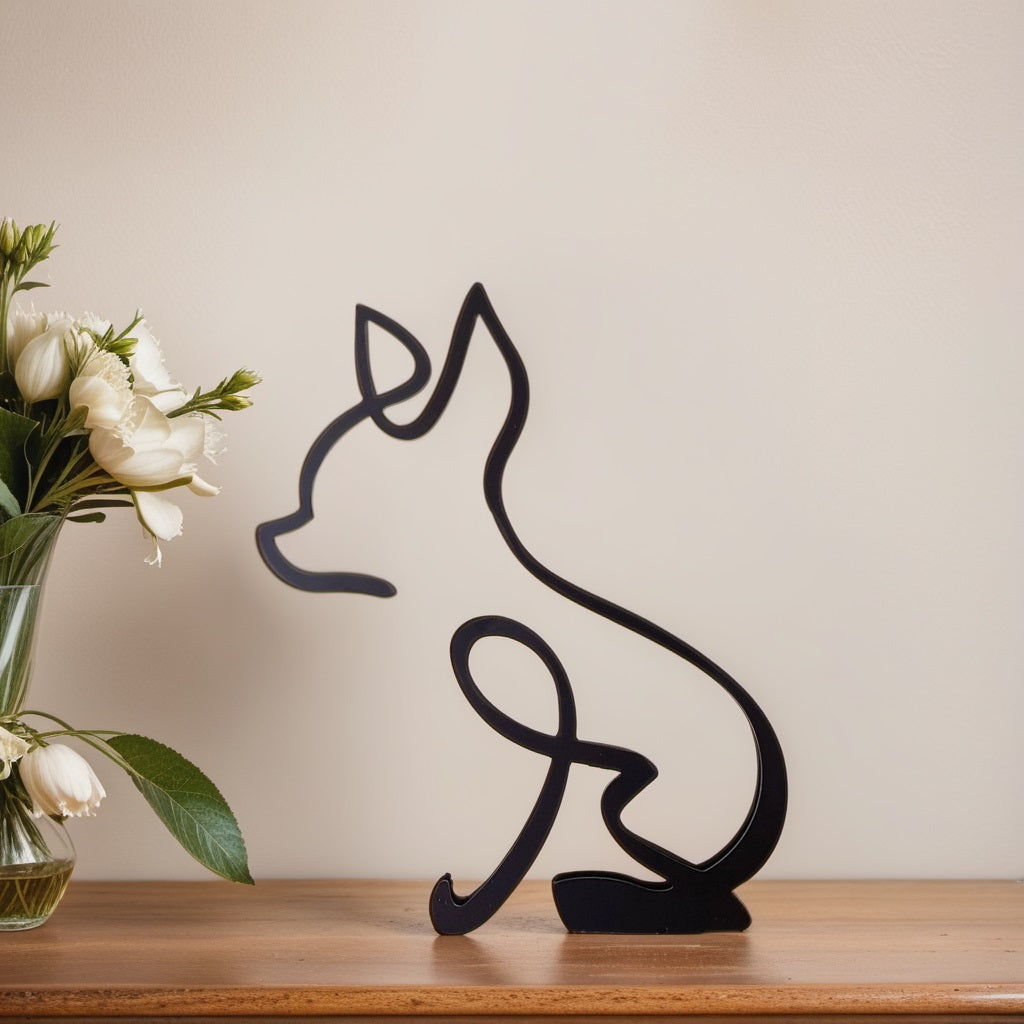 Abstract Dog Sculptures - CanineArt-Australian Shepherd-Nora Luxe