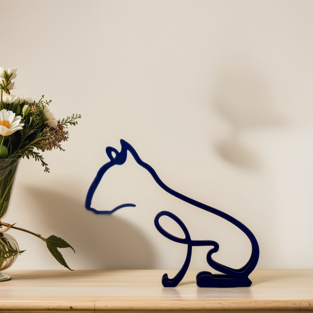 Abstract Dog Sculptures - CanineArt-Bull Terrier-Nora Luxe