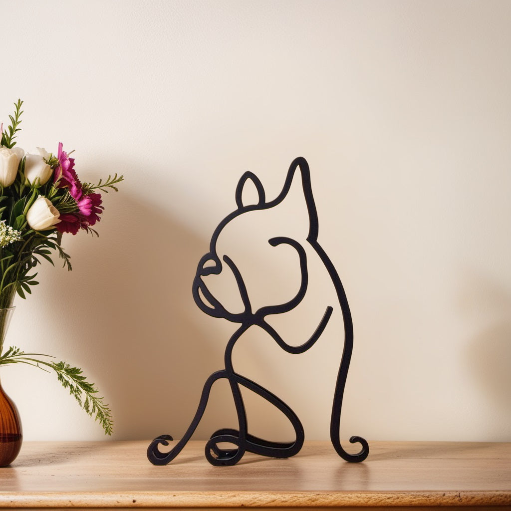 Abstract Dog Sculptures - CanineArt-Bulldog-Nora Luxe
