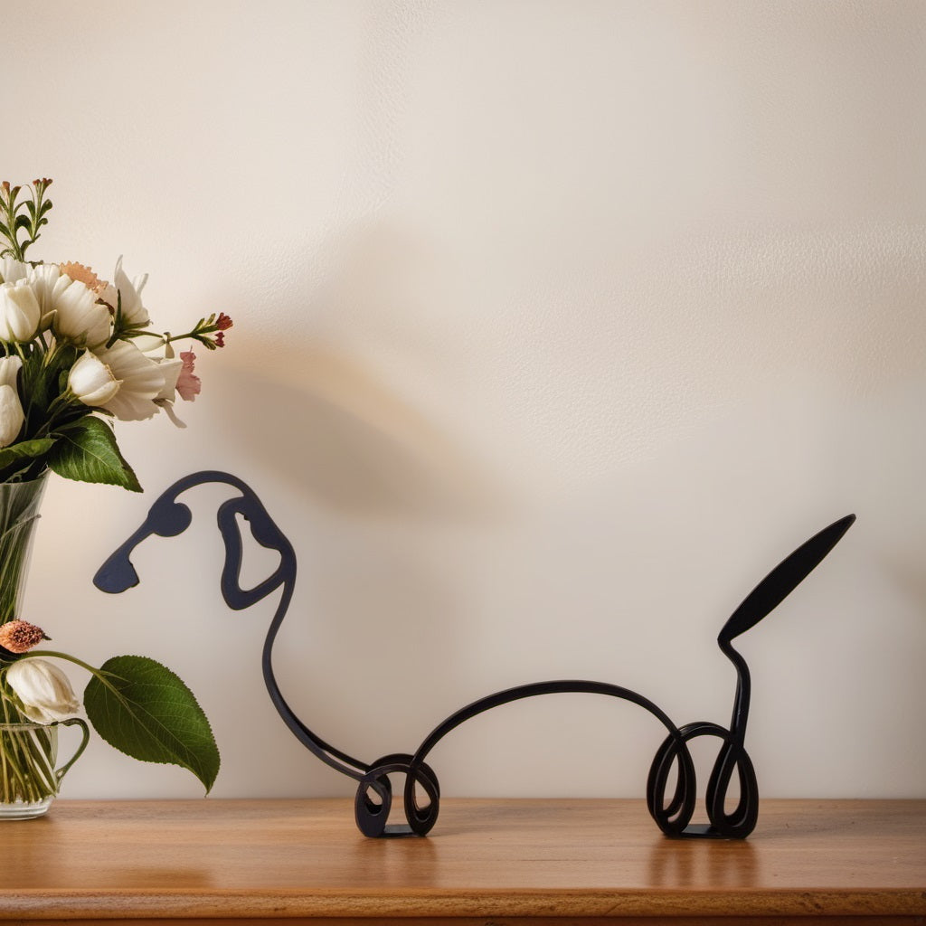Abstract Dog Sculptures - CanineArt-Dachshund-Nora Luxe