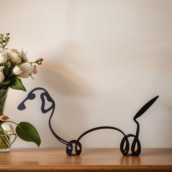 Abstract Dog Sculptures - CanineArt-Dachshund-Nora Luxe