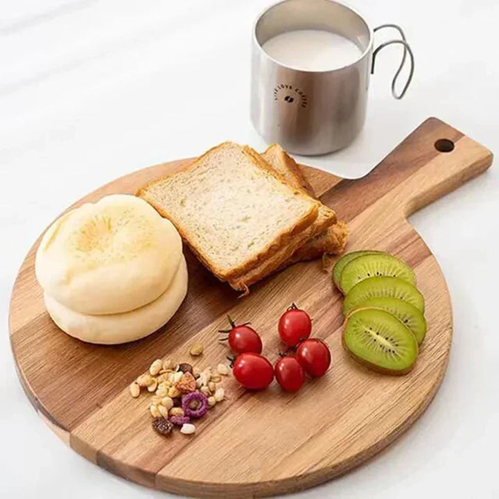 Acacia Wooden Pizza Peel & Serving Board - WoodStyle-Nora Luxe