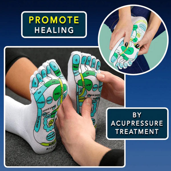 Acupressure Socks for Relaxation and Health - ReflexoSox-Nora Luxe