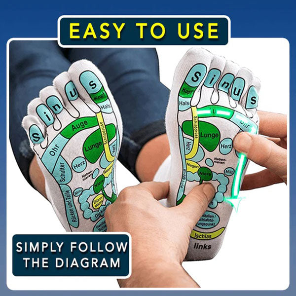 Acupressure Socks for Relaxation and Health - ReflexoSox-Nora Luxe