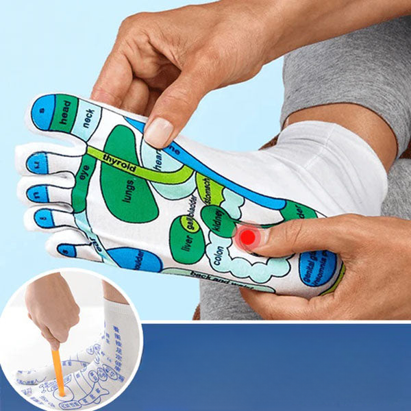 Acupressure Socks for Relaxation and Health - ReflexoSox-Nora Luxe