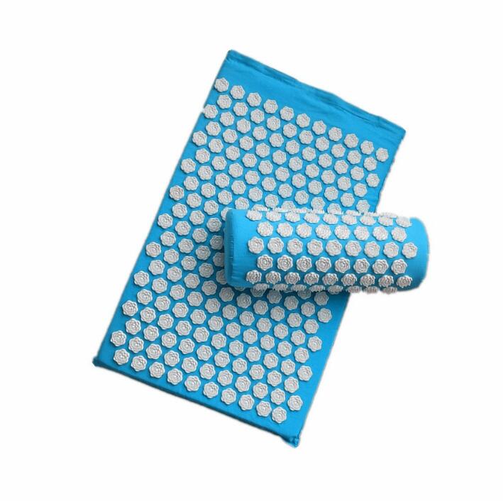 Acupressure Yoga Mat & Cushion Set - RelaxMat-Light blue-Nora Luxe