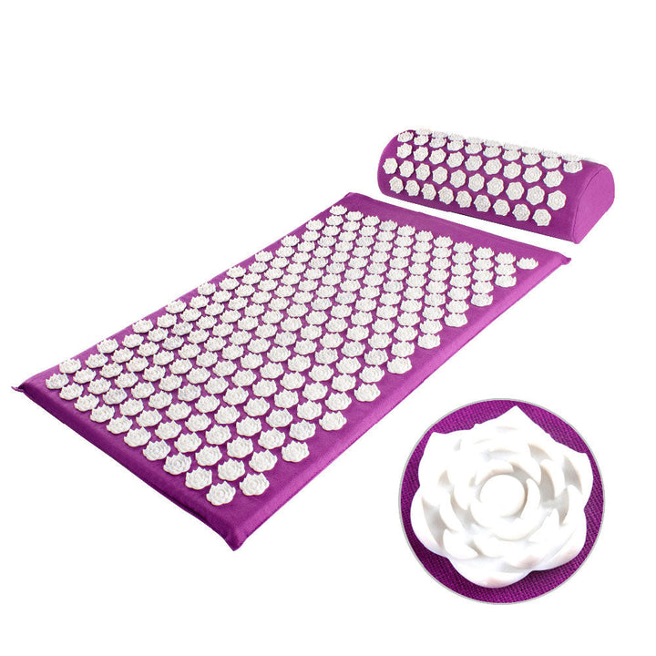 Acupressure Yoga Mat & Cushion Set - RelaxMat-Purple-Nora Luxe
