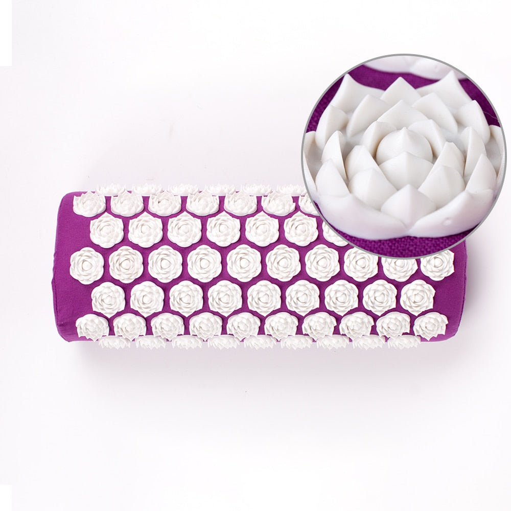 Acupressure Yoga Mat & Cushion Set - RelaxMat-Purple-Nora Luxe