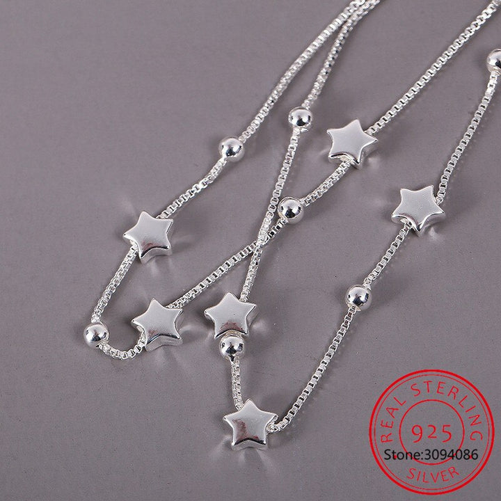 Adjustable Bracelet with Delicate Stars-Nora Luxe