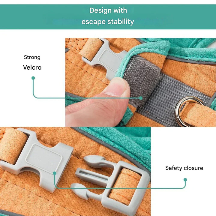 Adjustable Cat Harness with Leash – WhiskerWander-Blue-XS - 1.1 – 6.6 lbs-Nora Luxe