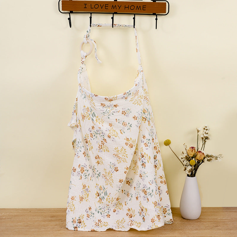 Adjustable Cotton Nursing Cover for Privacy-Flower-Nora Luxe