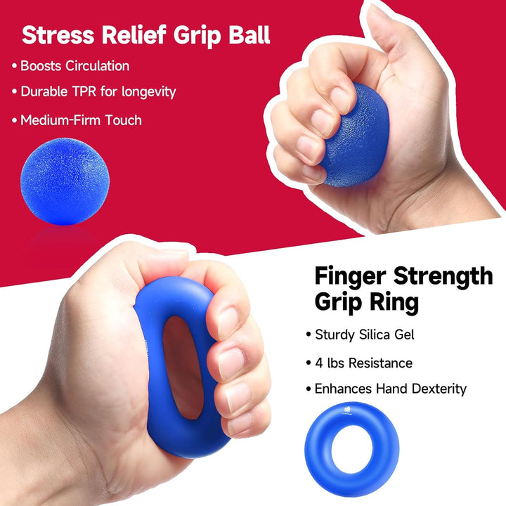 Adjustable Grip Strengthener Kit – 5-Pack-Black-Nora Luxe