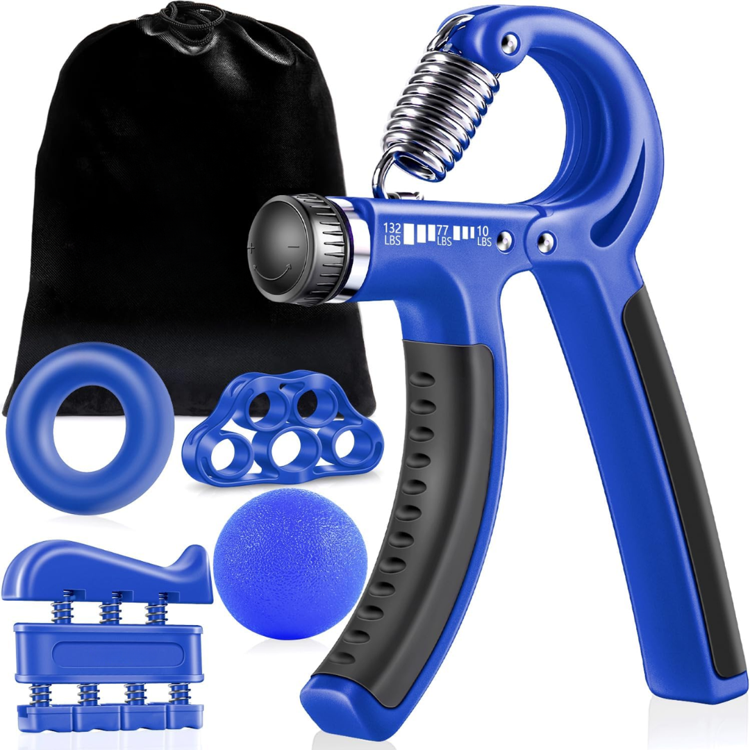 Adjustable Grip Strengthener Kit – 5-Pack-Dark blue-Nora Luxe