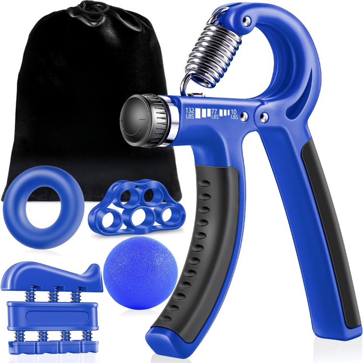 Adjustable Grip Strengthener Kit – 5-Pack-Dark blue-Nora Luxe