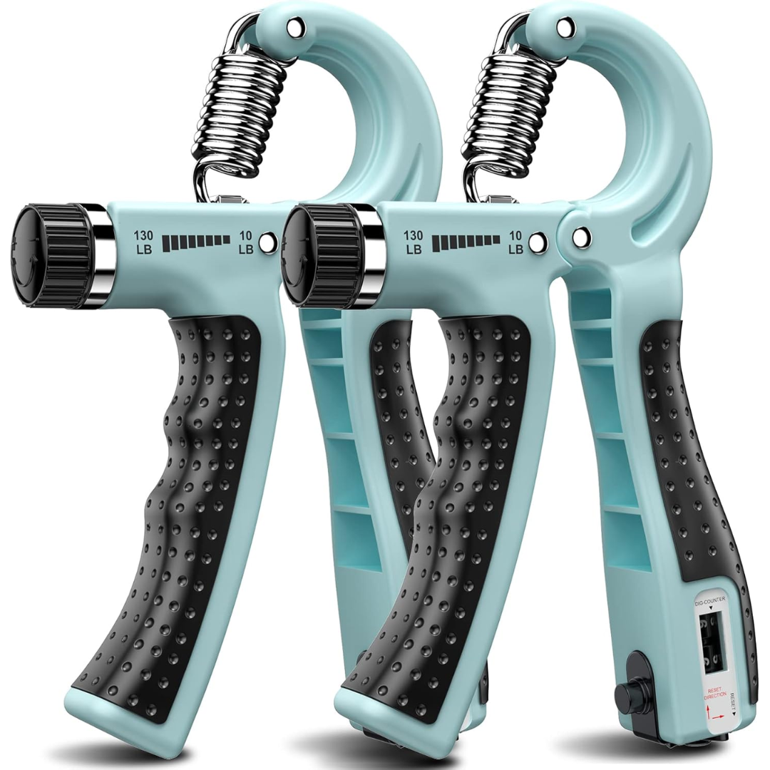 Adjustable Hand Grip Strengthener - 2 Pack (5-60KG/11.02–132.28 lbs)-Heavenly blue-Nora Luxe