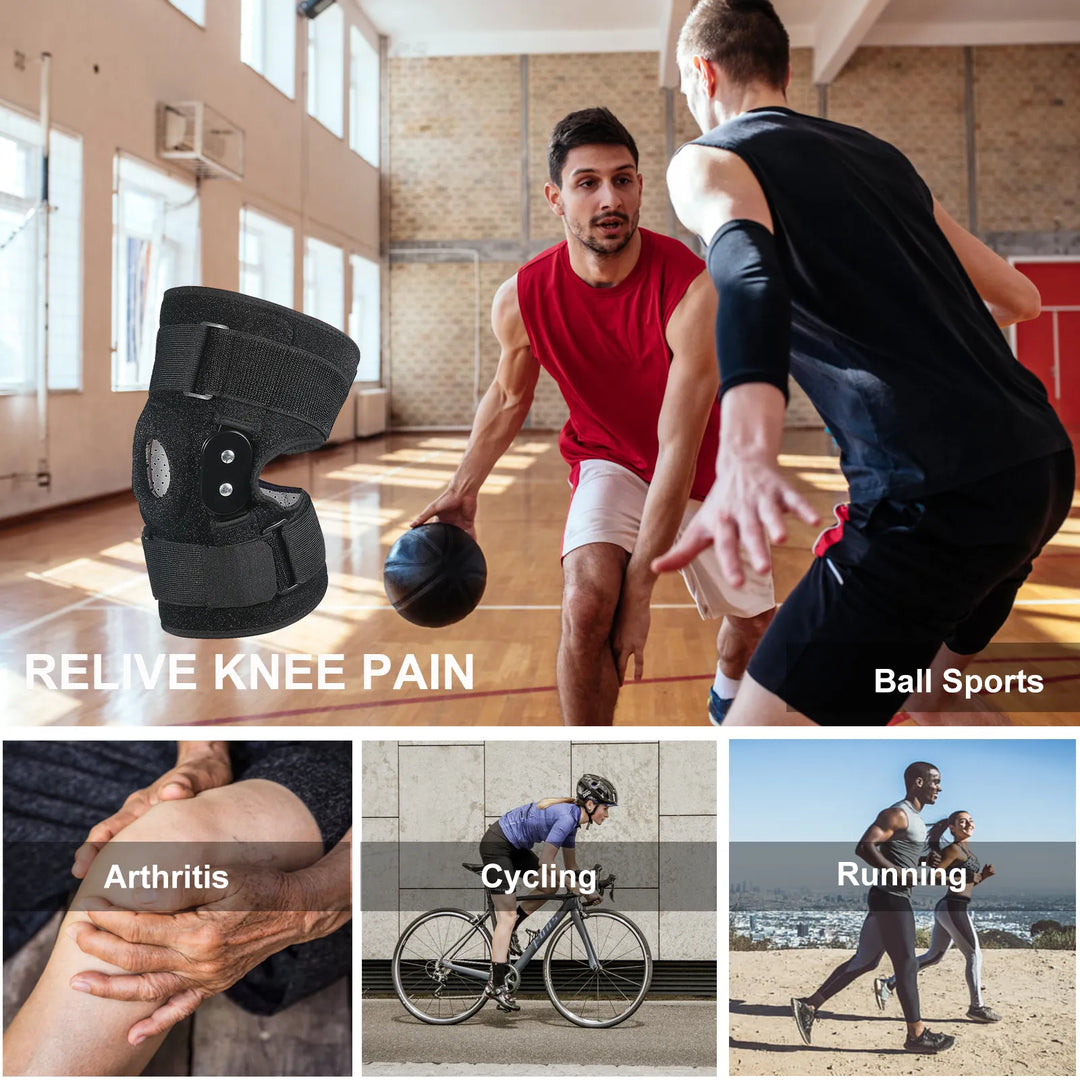 Adjustable Knee Brace with Hinge - FlexiSupport-M-1 piece-Nora Luxe