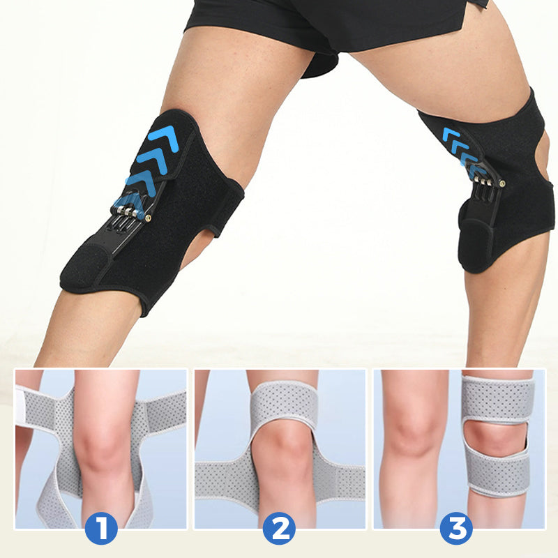 Adjustable Knee Brace with Hinges - FlexiKnee-Black-M (12.99–13.78 in)-Nora Luxe