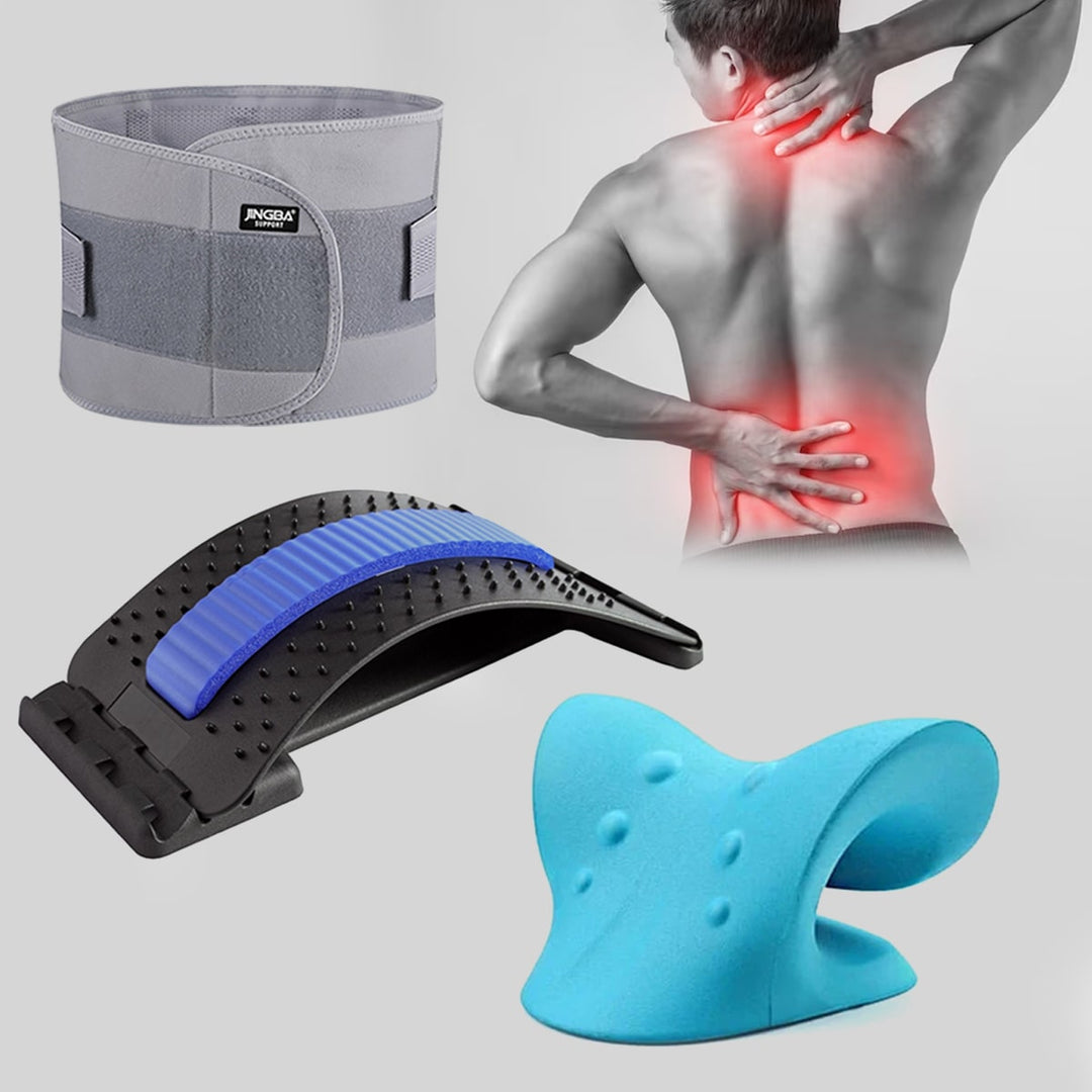 Adjustable Lumbar Support - CoreSupport-CoreSupport + Carpet Stretcher & Neck Support-L (39.37 in)-Nora Luxe