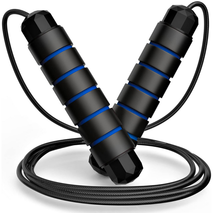 Adjustable Tangle-Free Skipping Rope for Fitness-Blue-Nora Luxe