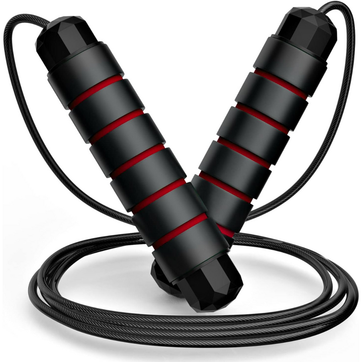 Adjustable Tangle-Free Skipping Rope for Fitness-Red-Nora Luxe